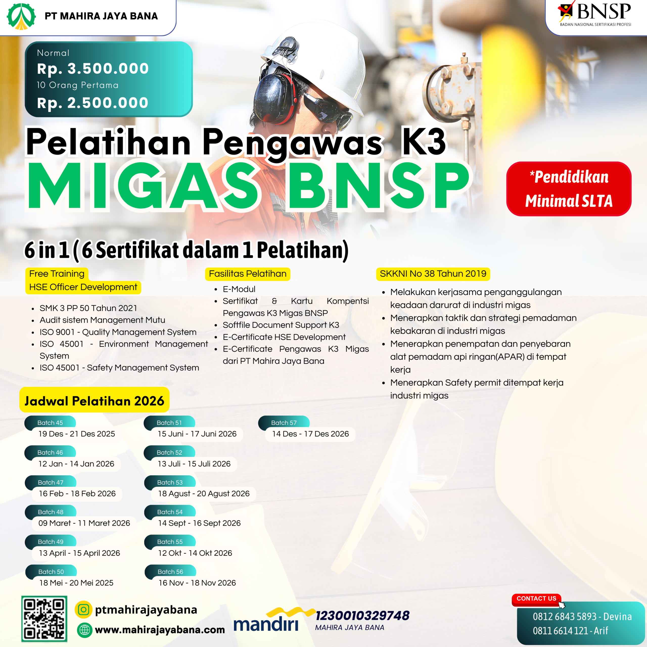 Read more about the article Pengawas K3 Migas